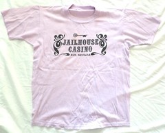 Vtg 80s Jailhouse Casino Ely Nevada Gambling Tourist 50/50 Purple T-Shirt M