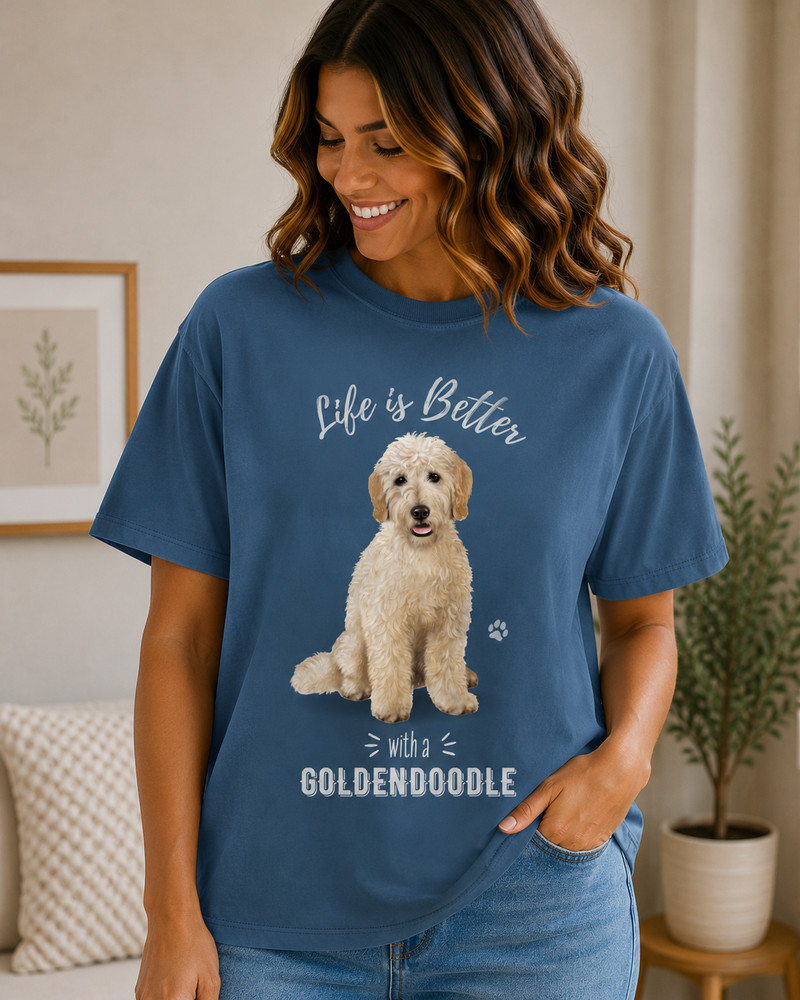 Goldendoodle Unisex 100% Cotton T-Shirt – Super Soft & Comfortable, Medium