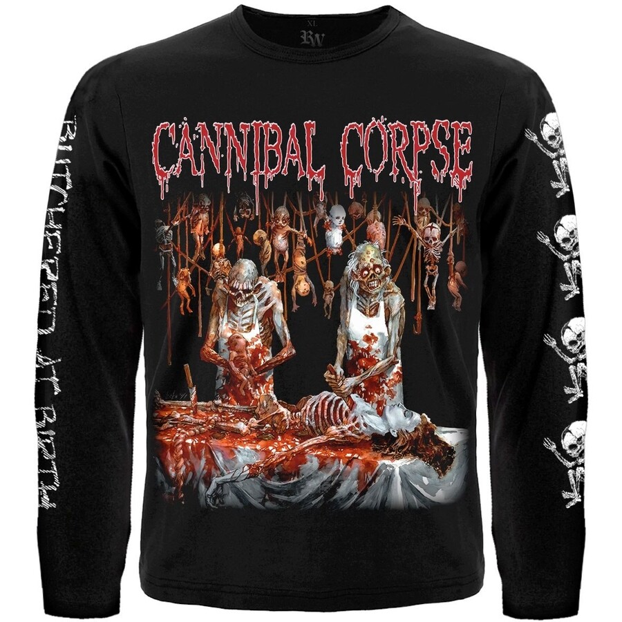 Cannibal Corpse “Butchered at Birth” Long Sleeve Black T-Shirt