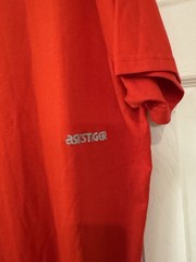 AsicsTiger Red Pocket T-Shirt Graphic Tiger Logo, Running Sports Casual 2XL NWOT