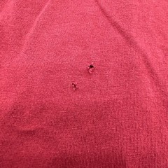 Tommy Hilfiger T-shirt Long Sleeve Youth Boy S 8-10 Burgundy Graphic Print.13961