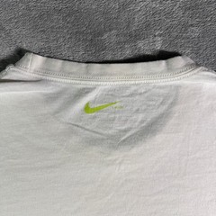 Y2K Nike Swim T-Shirt Mens XL White Graphic Logo Short Sleeve Cotton Sportswear