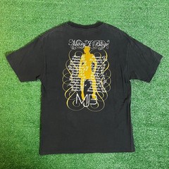 Vintage Mary J Blige Rap Tee T Shirt Tour Sz L Double Sided Faded Black Y2K AAA