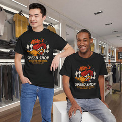 Personalized Hot Rod Garage Speed Shop Hot Rod Duck T-Shirts