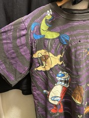 1994 Ren & Stimpy Hypnotic AOP Size L Changes Single Stitch