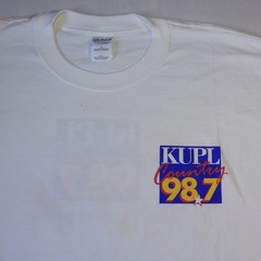 90s KUPL Country 98.7 white cotton t-shirt Size XL Gilden tag