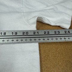 Vintage Silver Lake Los Angeles T-Shirt White Stencil Size M No Tag (21×21) Crop