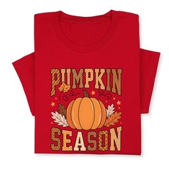 Pumpkin Season Fall T-Shirt, Cute Autumn Thanksgiving Tee Gift