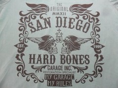 Small San Diego hard bones garage built restoration suna brand tiel T Shirt