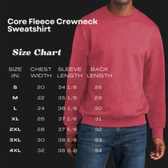 Mafoose Men’s Core Fleece Classic Crewneck Sweatshirt PC78