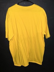 Vintage 90s Mossimo T shirt Mens XL Yellow Spell Out Cities Graphic Red Tag