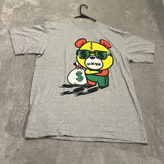 Icedout Clothing Co Shirt Mens XL Gray Graphic Bear Money Bag Short Sleeve Tee
