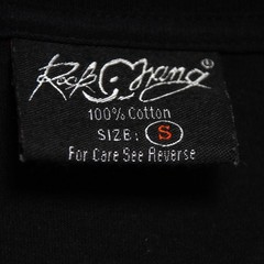 ROCK YANG T-shirt size S Used (SA2713) Black Vintage Unisex