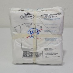 Fruit of the Loom Blank White T-Shirts Vintage From 1978 3 Pack NEW Men’s M