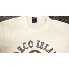 Vintage Panama Jack Mens T Shirt Marco Island Monocle 90s Single Stitch Large