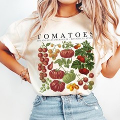 Tomato Shirt Comfort Colors®, Fruit Shirt, Botanical Shirt, Cottagecore Clothing