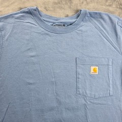 Carhartt Pocket T-Shirt Mens XL Light Blue Loose Fit K87 Short Sleeve Tee