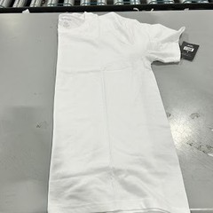 BLUE ICE PLAIN SHORT SLEEVES T-SHIRT – SIZE: MEN L – WHITE