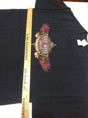 Lot Of 6 Men’s Size Large Black T-Shirts Biker Motorcycle With Damage