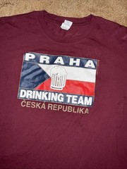 Praha Drinking Team Česká Republika Czech Republic Shirt Sz XL