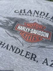 VTG 2007 Harley Davidson T Shirt H-D Chandler Arizona R.K. Stratman XL Men Gray.