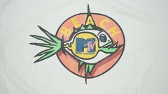 Rare Vintage MTV Beach Trident Original Flavor Sugarless Gum T Shirt 90s White
