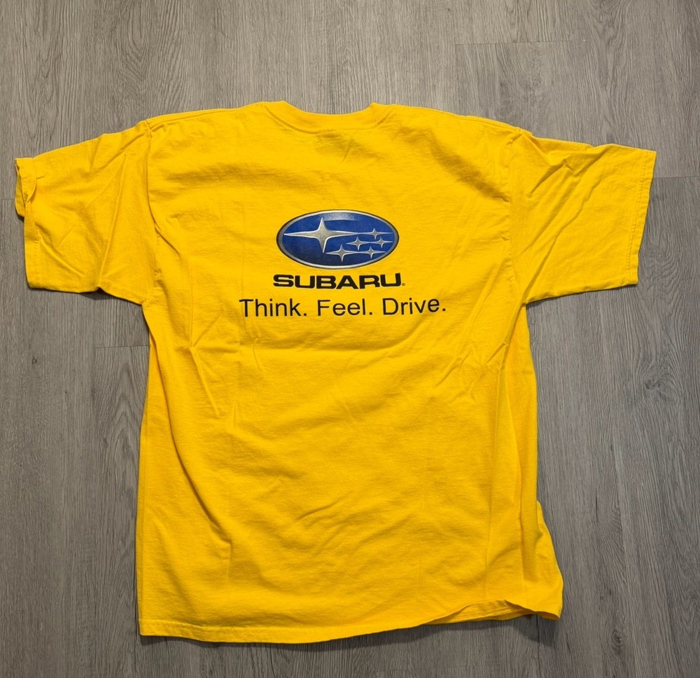 Vintage Subaru Rally Team T Shirt 1990s Double-sided Gildan XL