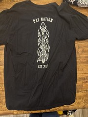 OAF Nation Men’s XL T-shirt Lot. Next Level Apparel Staccato Brand – See Photos