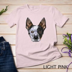 Geometric Blue Heeler Australian Cattle Dog Zip Tee Unisex T-shirt