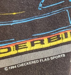 1994 Tultex Ernie Irvan T Shirt Mens XL #28 Car Nascar Checkered Flag Sports VTG