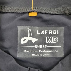 LAFROI Burst Shirt Mens Medium Black Polyamide Tibetan Cloud Long Sleeve