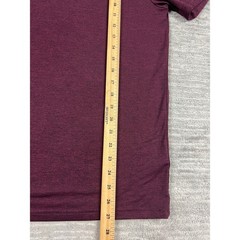 32 Degrees T-Shirt Mens Large Burgundy Cool Short Sleeve Heathered Stretch Crew