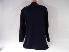 Vintage Nick Price T Shirt L/S Men L Navy Mercerize Cotton Straight Hem Vent A26