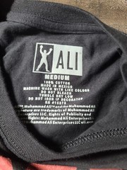Muhammad Ali Black T Shirt Boxing Legend Sizes Medium, XL