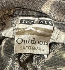 Vintage Jerzees Mossy Oak Break Up Camo Hunting Outdoors 3XL Long Sleeve Shirt