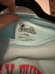 Barbie Sunday Funday Aqua T Shirt Women’s Large Mattel 2023 Graphic Tee