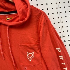 NEW Prince & Fox Long Sleeve Shirt Men Small Orange Hooded NWT $39
