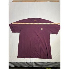 Carhartt Pocket T-Shirt in Deep Plum