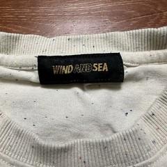 Wind And Sea T Shirt Mens M Cream Speckled Oversized Heavyweight City Urban Art