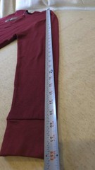NWT Knocker Activeware Mens Lg Waffle Knit Thermal Henley LS Burgandy Shirt 100%