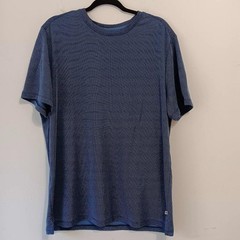 Tommy Bahama Shirt Mens Large Blue TENCEL Modal Blend Crewneck Tee Performance