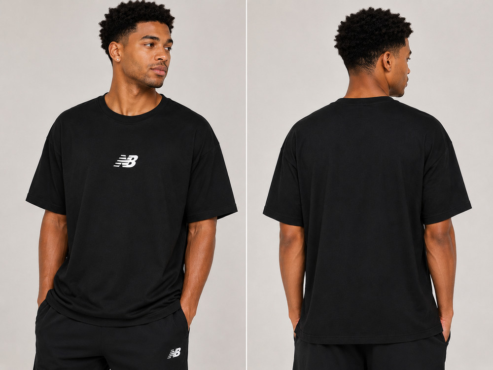 New Balance Brand new with tags men’s oversized black athletic T-shirt in size M
