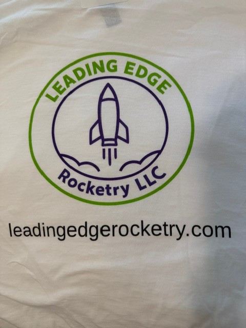 Leading Edge Rocketry LLC Model Rocket T-shirt Size 2XL Gildan Heavy Cotton