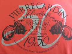 PIERRE CARDIN MANS RED 50 BIRTHDAY 100% COTTON JERSEY T.SHIRT TOP CHEST 40 – 42″