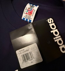 VTG Adidas Originals w/tags!! XL Trefoil Long Sleeve, Deadstock, Made in USA