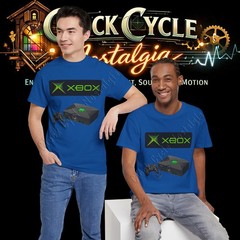 2001 Original Xbox Console & Logo T-Shirt – Retro 128-Bit Gaming Graphic Tee