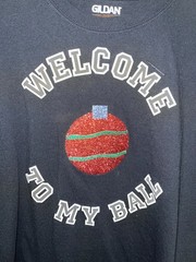 Christmas Holiday Men’s Black Ts-Shirt Welcome to My Ball XL Christmas Graphic