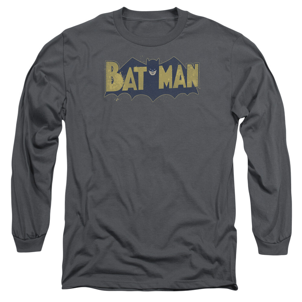 BATMAN VINTAGE LOGO Licensed Men’s Long Sleeve Graphic Tee Shirt SM-3XL