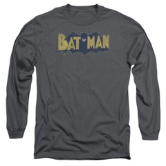 BATMAN VINTAGE LOGO Licensed Men’s Long Sleeve Graphic Tee Shirt SM-3XL