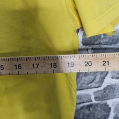 Fred & Boston T-Shirt Mens XXL Yellow with Navy Logo Cotton